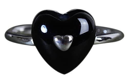 NicoWerk Damen Silberring Herz aus 925 Sterling...