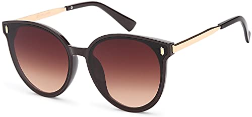 styleBREAKER Damen Cateye Sonnenbrille mit Flachen...