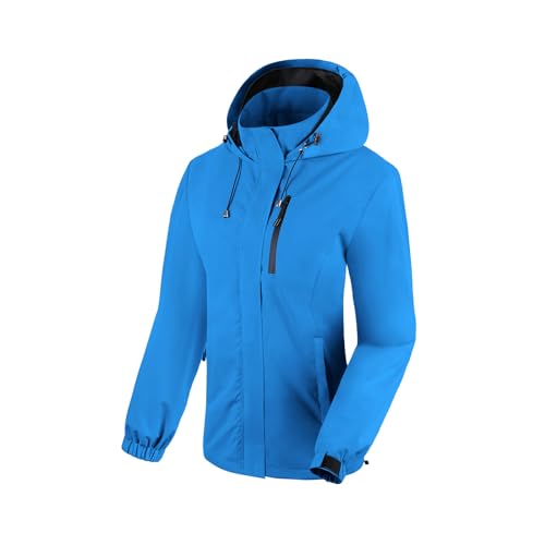 BATHRINS Regenjacke Damen Wasserdicht Atmungsaktiv...
