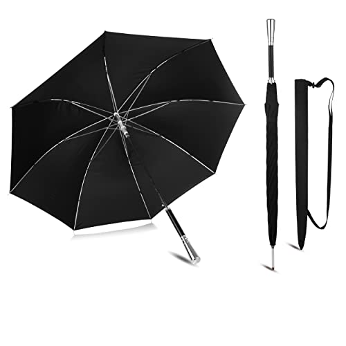 Sternenfunke Regenschirm schwarz groß Ø110 cm...
