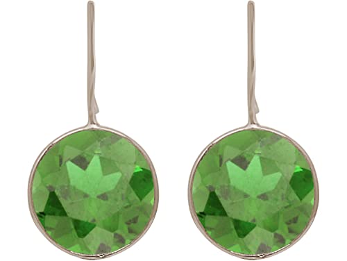 Gemshine Ohrringe mit grünen Peridoten. Runde...