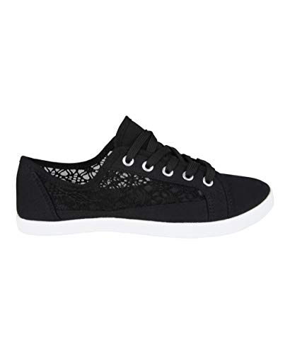 KRISP Sneaker Flache Sneaker Turnschuhe Leicht...