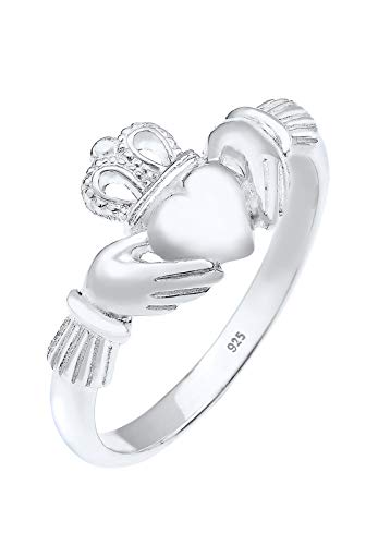 Elli Ring Damen Claddagh Herz Krone in 925...