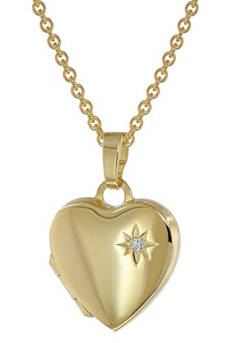 trendor Medaillon mit Diamant Gold 333/8kt mit...