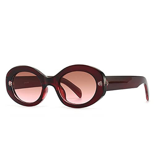 Ovale Damen-Sonnenbrille Shades UV400 Herren Retro...