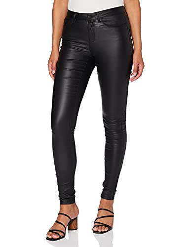 ONLY Damen Beschichtete Skinny Fit Jeans | PU...