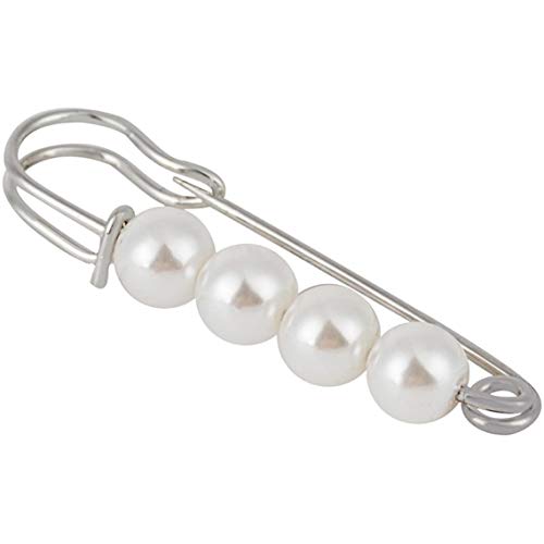 POFET Elegante Faux Pearl Sicherheitsnadel Brosche...