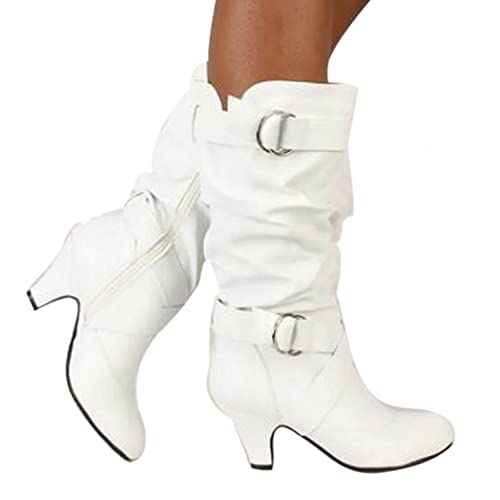 Zshosam Winterstiefel Damen Gefüttert, Stiefel...