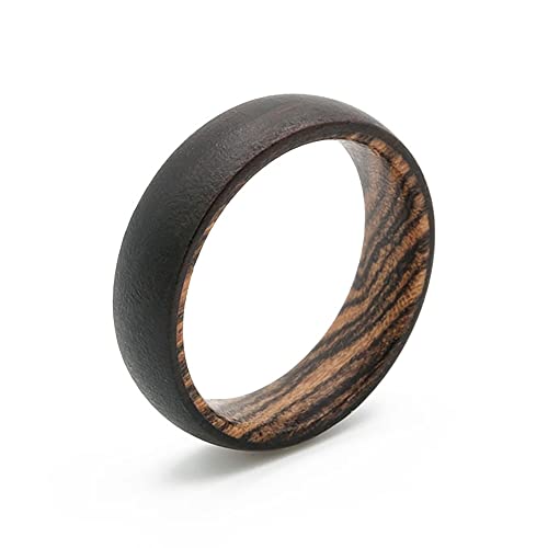 fablano Ring Ebenholz 6mm Matt (62 (19.7mm))
