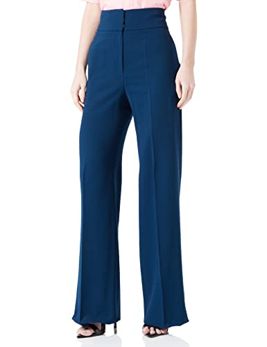 HUGO Damen Himia Trousers, Dark Blue401, 34 EU