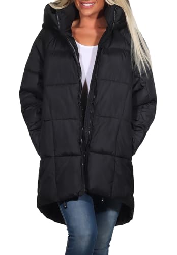 ONLY Damen Steppjacke mit Kapuze ONLAsta Oversized...