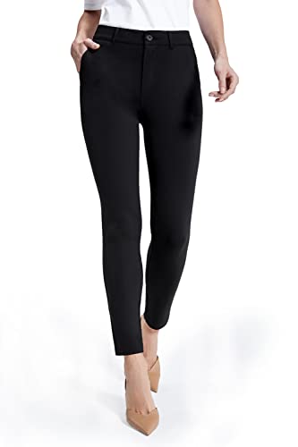 Bamans Schwarz Hose Damen Skinny Stretch Elegant...