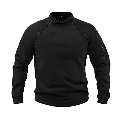 NCTCITY Herren Tactical Fleece Pullover Jacke Army...