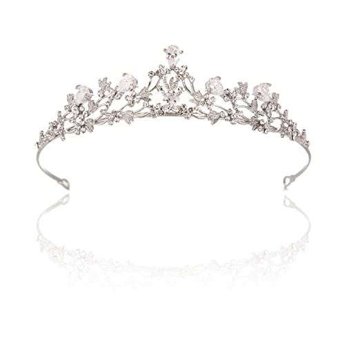 Basetousual Hochzeit Braut Kristall Tiara,...