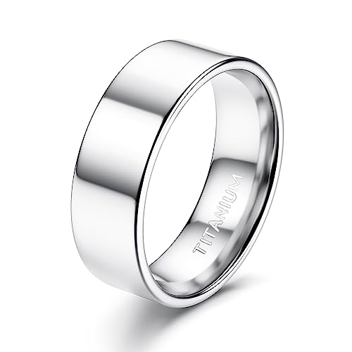 Chriscoco G23 Titan Ringe für Herren Damen...