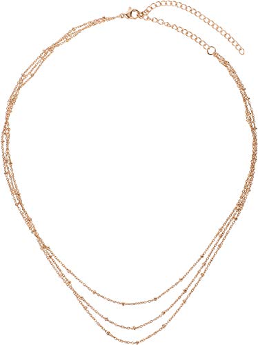styleBREAKER Damen Edelstahl Layer Halskette...