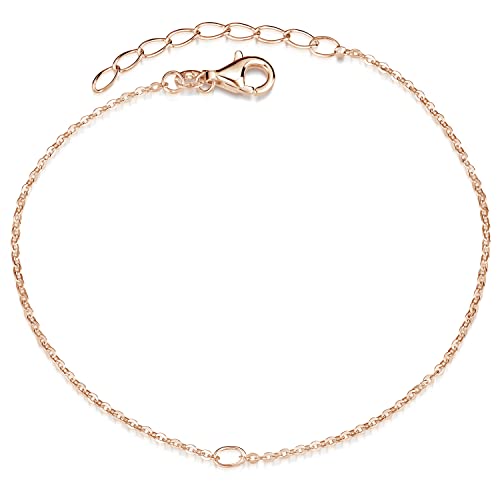 Materia Charms Armband Silber 925 - Ankerkette...