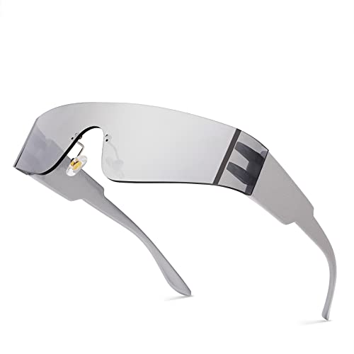 Pro Acme Futuristische Randlose Sonnenbrille für...