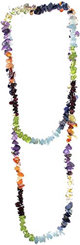 Chakra Kette Halskette Edelsteinkette Mix bunt...