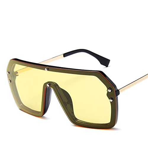 RIQWOUQT Sonnenbrille Damen,Übergroße...