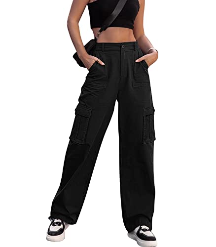 Dordanity Y2K Cargohose für Damen - High Waist...