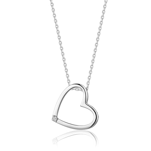 MIORE Damen Halskette | Herz Design | 925 Sterling...