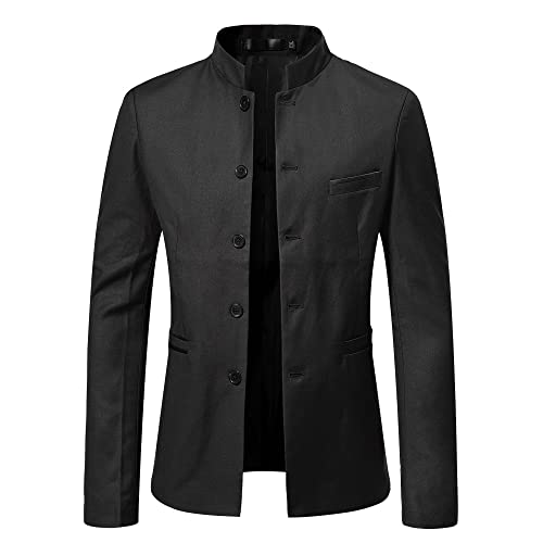 LIRU Sakko Herren,Herren Casual Blazer Schwarz...