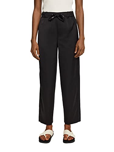 ESPRIT Satinhose mit weitem Bein