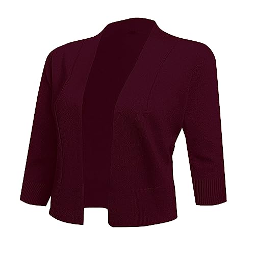 Rpporm Jacke Winter Damen Warm Damen-Strickwaren,...