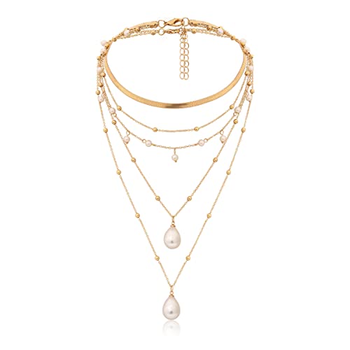 fdsmall Halsketten für Frauen Boho 14k Gold...