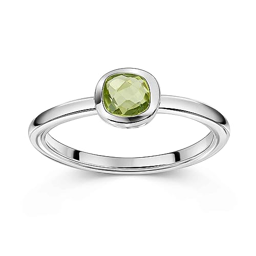 Materia Peridot Ring Silber 925 Damen Edelstein...