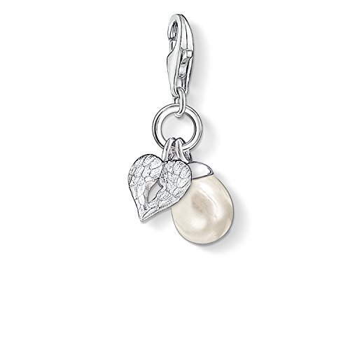 Thomas Sabo Damen Charm-Anhänger Perle mit Herz...