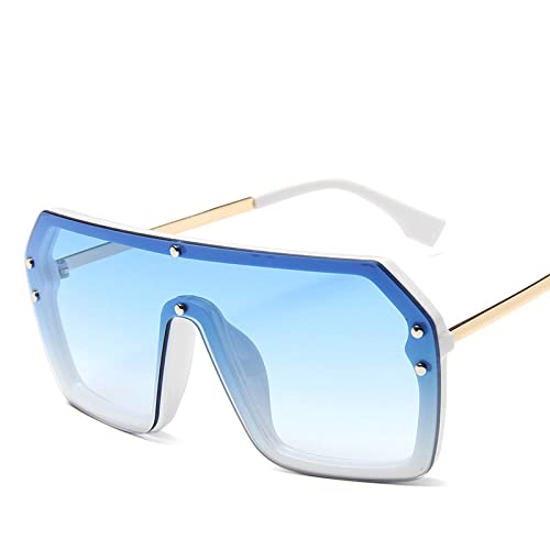 RIQWOUQT Sonnenbrille Damen,Übergroße...