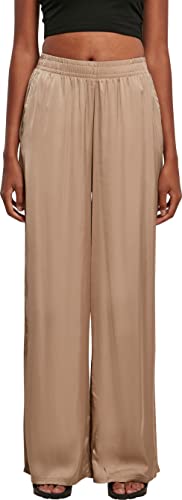 Urban Classics Women's Ladies Satin Wide Leg...