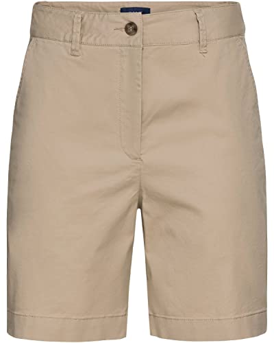 GANT Damen Chino Klassische Shorts, Dry Sand, 44