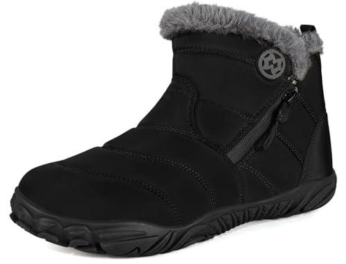 Eagsouni Barfussschuhe Gefüttert Winterschuhe...