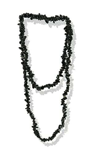 Turmalin Splitter Kette Halskette 90 cm schwarze...