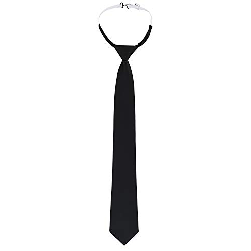 DESERMO Verstellbare Security Krawatte schwarz mit...