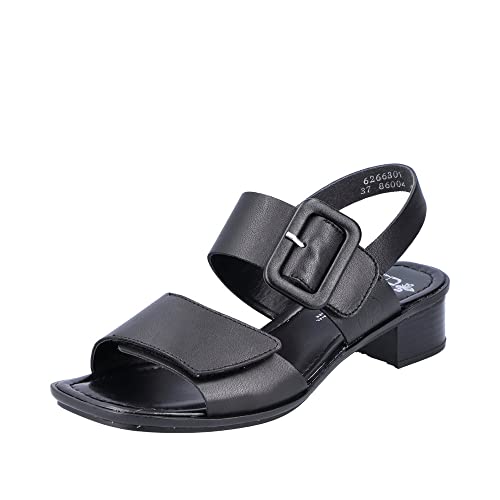 Rieker Damen Sandalen 62663-01 schwarz Gr. 42