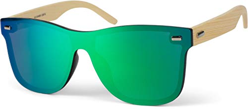 styleBREAKER Unisex Monoglas Nerd Sonnenbrille mit...