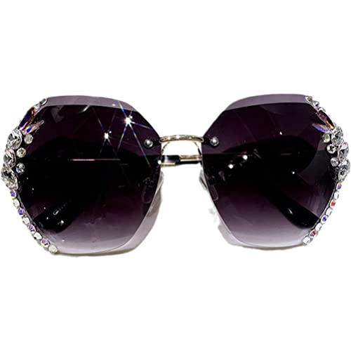 WBTY Randlose Damen-Sonnenbrille für den...