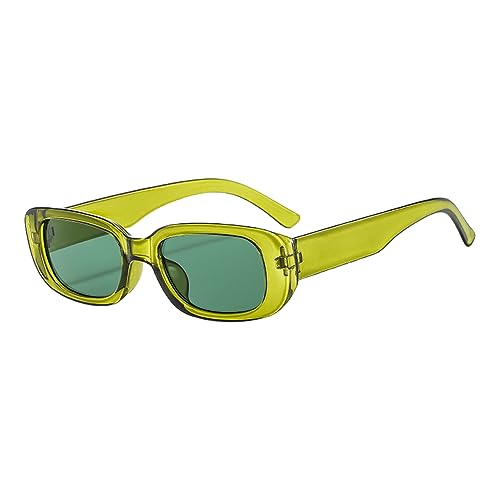 JCTAIFOO Retro Rechteck Sonnenbrille für Damen...