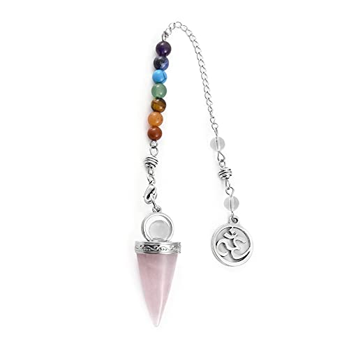 GEHECRST Schmuck Edelstein Pendel 7 Chakra Steine...