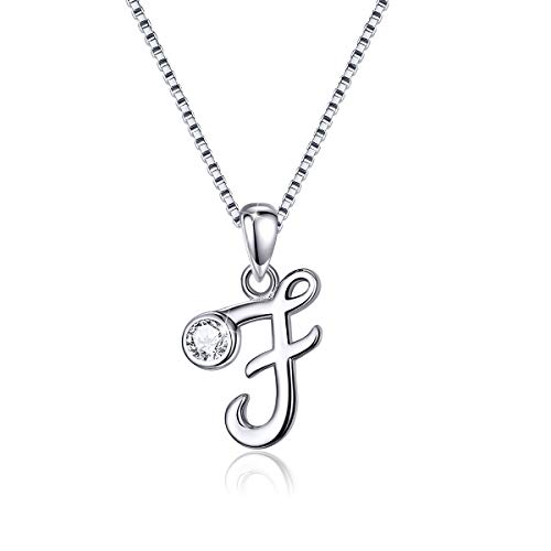 SIMPLGIRL Initial Halskette 925 Sterling Silber...
