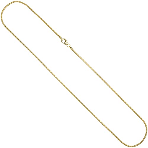 Jobo Damen Schlangenkette 333 Gelbgold 1,6 mm 60...