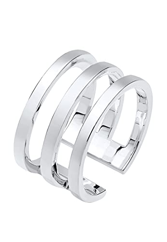 Elli Ring Damen Wickelring Geo in 925 Sterling...