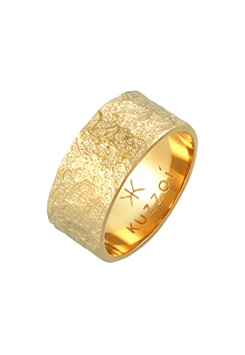 Kuzzoi Herrenring (9 mm) Massiv Handgeschmiedet,...