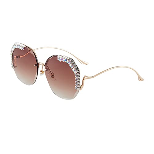 Damen-Sonnenbrille mit rundem Rahmen, modisch,...