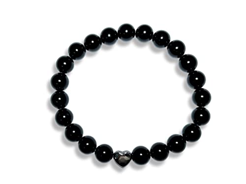 Majas Perlen Turmalin Armband echt mit Perlen 8mm...
