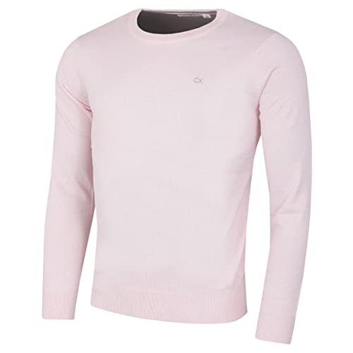 Calvin Klein Herren Baumwolle Sweater - Rosa - L